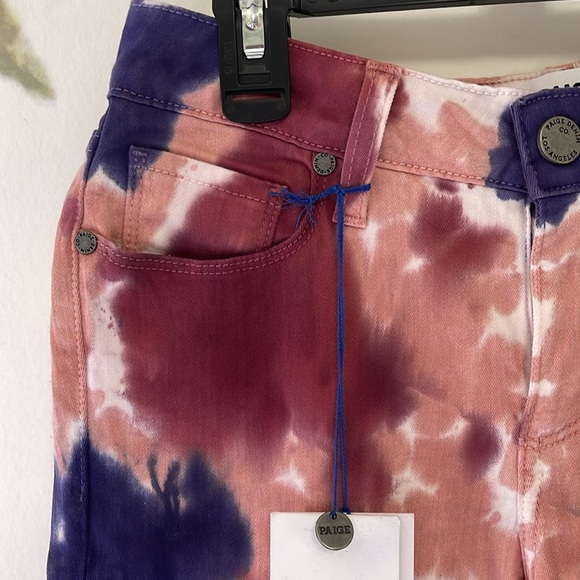 Paige Watercolor Tie Dye Skinny Jeans - Picture 12 of 12